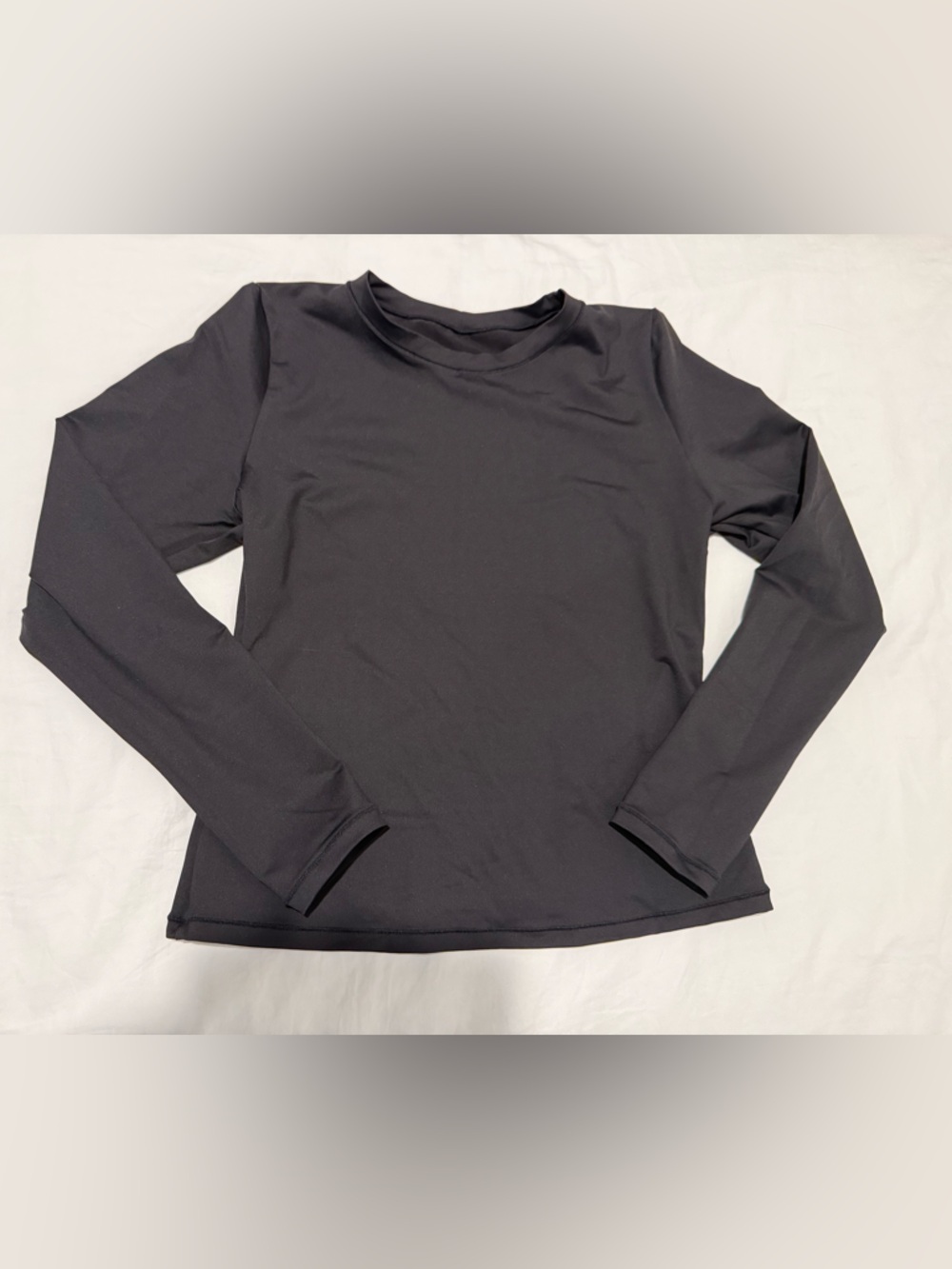 SKIMS Long Sleeve Swim Top - Black
